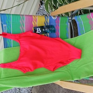 Solid color 1-piece swimsuit NWT